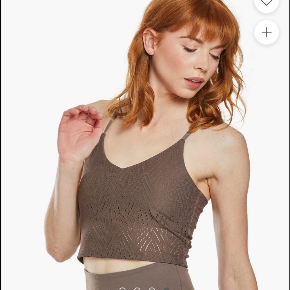 Beyond Yoga Mesh In Line Cropped Tank